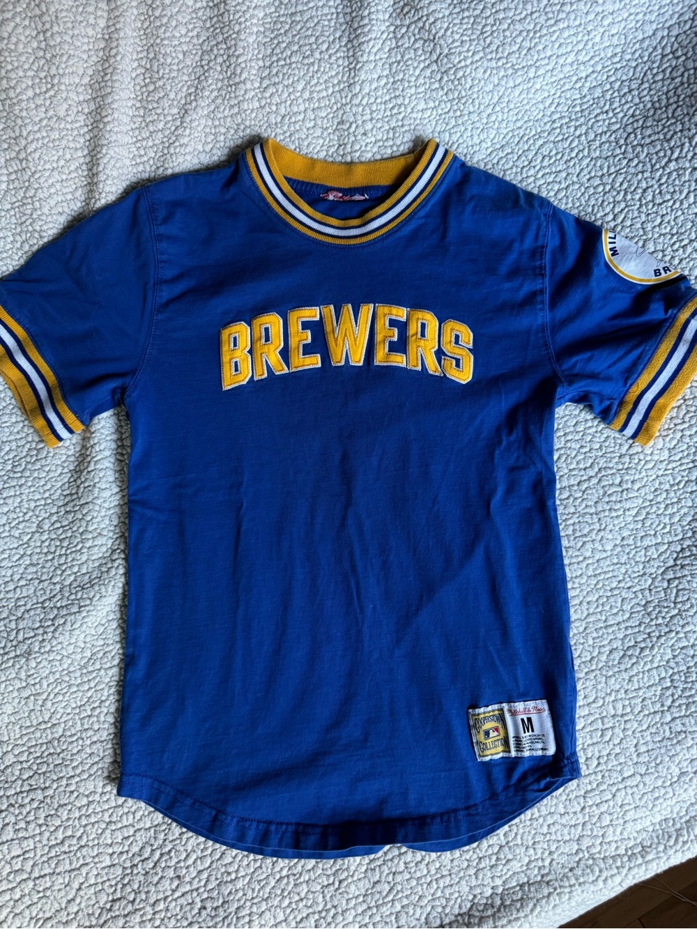 Mitchell & Ness 'Brewers' Short Sleeve Jersey Tee